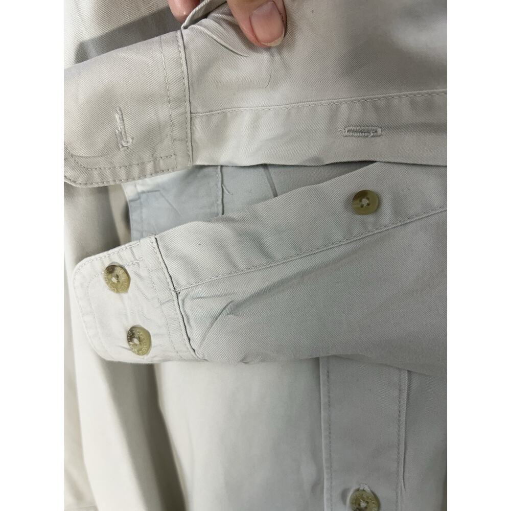 Fall Feather Hunt Columbia Mens Sz L Button Up Long S Shirt OutDoor Sport Khaki - Picture 4 of 7